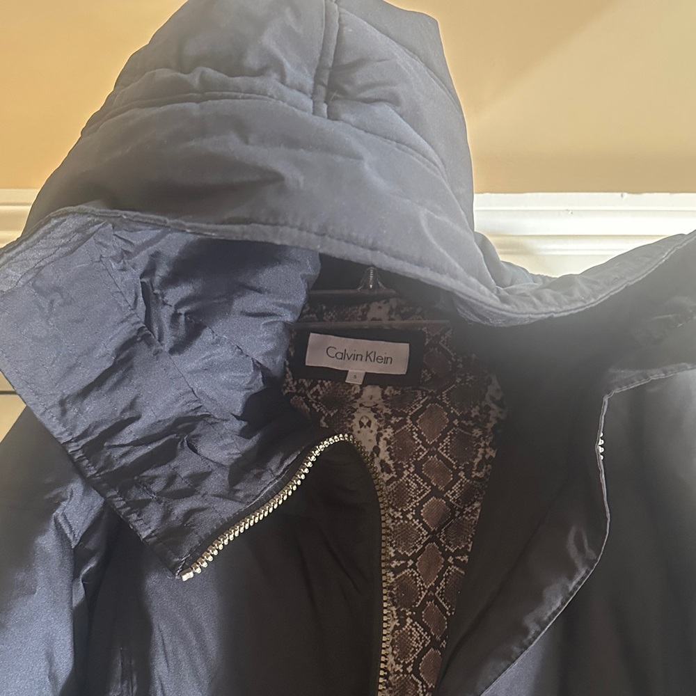 Calvin Klein Women's Black Long Puffer Coat - Picture 8 of 13